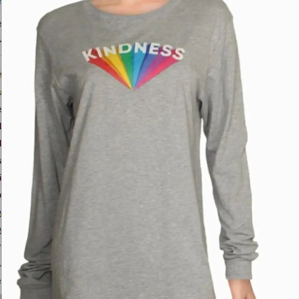 Girl Dangerous Kindness Cotton Graphic Long Sleeve T-Shirt Size Medium